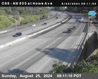 NB 805 at Home Ave (On Ramp)