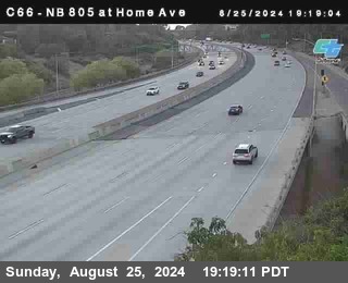 NB 805 at Home Ave (On Ramp)