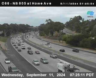 NB 805 at Home Ave (On Ramp)