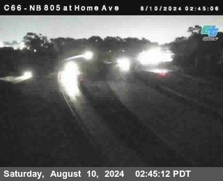 NB 805 at Home Ave (On Ramp)