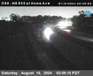 NB 805 at Home Ave (On Ramp)