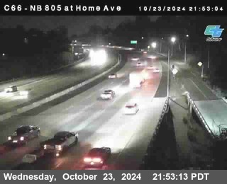 NB 805 at Home Ave (On Ramp)