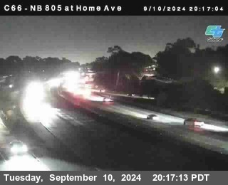 NB 805 at Home Ave (On Ramp)