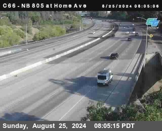 NB 805 at Home Ave (On Ramp)