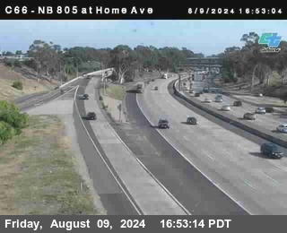 NB 805 at Home Ave (On Ramp)