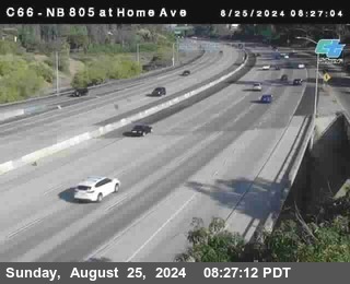 NB 805 at Home Ave (On Ramp)