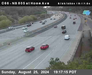 NB 805 at Home Ave (On Ramp)