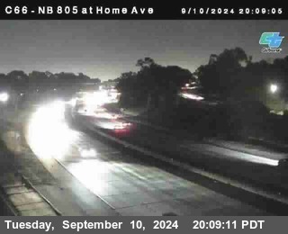 NB 805 at Home Ave (On Ramp)