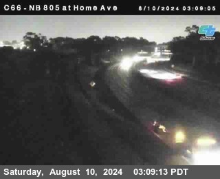 NB 805 at Home Ave (On Ramp)