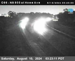 NB 805 at Home Ave (On Ramp)