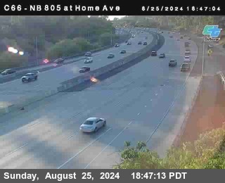 NB 805 at Home Ave (On Ramp)