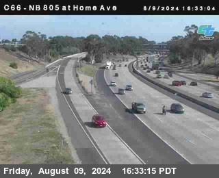 NB 805 at Home Ave (On Ramp)