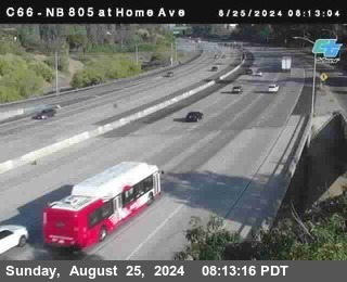 NB 805 at Home Ave (On Ramp)