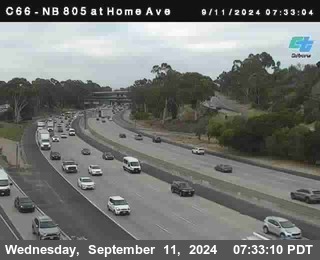 NB 805 at Home Ave (On Ramp)