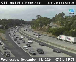 NB 805 at Home Ave (On Ramp)