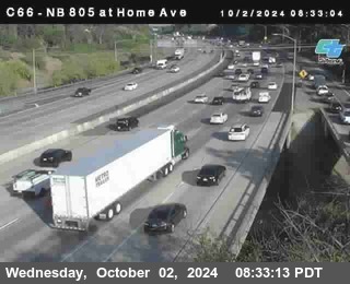 NB 805 at Home Ave (On Ramp)