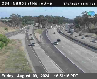 NB 805 at Home Ave (On Ramp)