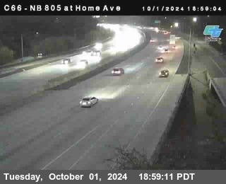 NB 805 at Home Ave (On Ramp)