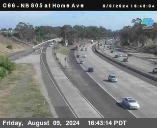 NB 805 at Home Ave (On Ramp)