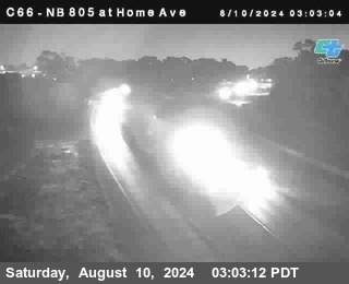 NB 805 at Home Ave (On Ramp)