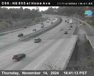 NB 805 at Home Ave (On Ramp)