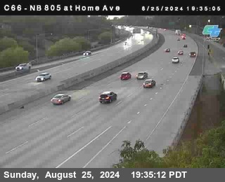 NB 805 at Home Ave (On Ramp)