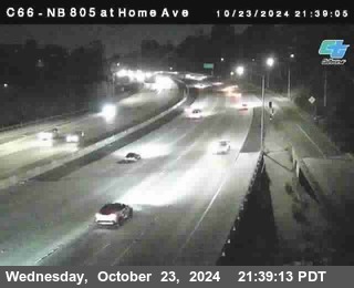 NB 805 at Home Ave (On Ramp)