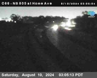 NB 805 at Home Ave (On Ramp)