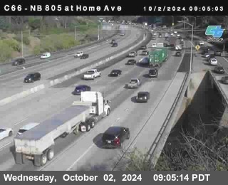 NB 805 at Home Ave (On Ramp)