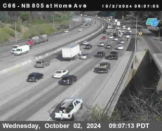 NB 805 at Home Ave (On Ramp)