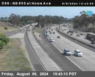 NB 805 at Home Ave (On Ramp)