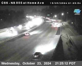 NB 805 at Home Ave (On Ramp)