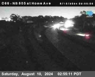 NB 805 at Home Ave (On Ramp)