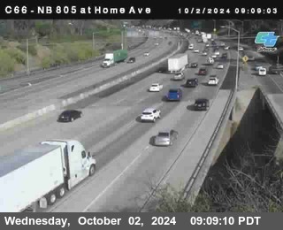 NB 805 at Home Ave (On Ramp)