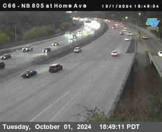 NB 805 at Home Ave (On Ramp)