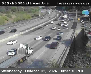 NB 805 at Home Ave (On Ramp)