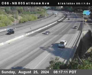 NB 805 at Home Ave (On Ramp)