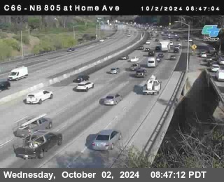 NB 805 at Home Ave (On Ramp)