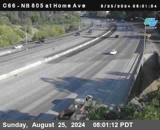 NB 805 at Home Ave (On Ramp)