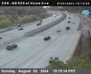 NB 805 at Home Ave (On Ramp)