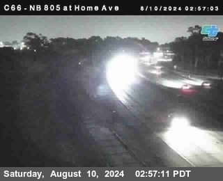 NB 805 at Home Ave (On Ramp)