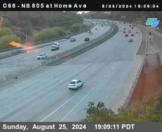 NB 805 at Home Ave (On Ramp)