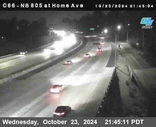 NB 805 at Home Ave (On Ramp)