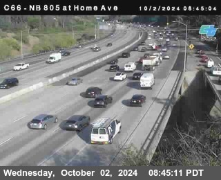 NB 805 at Home Ave (On Ramp)