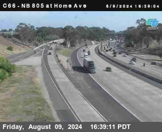 NB 805 at Home Ave (On Ramp)