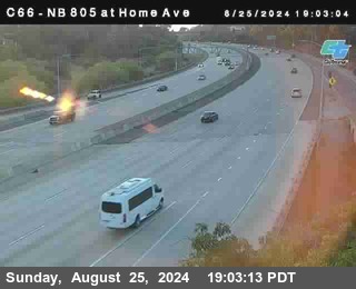 NB 805 at Home Ave (On Ramp)