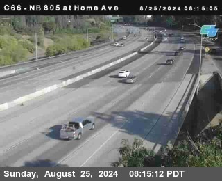 NB 805 at Home Ave (On Ramp)