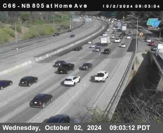 NB 805 at Home Ave (On Ramp)