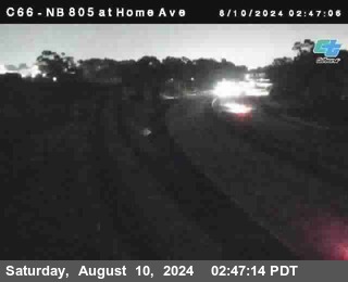 NB 805 at Home Ave (On Ramp)