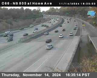 NB 805 at Home Ave (On Ramp)